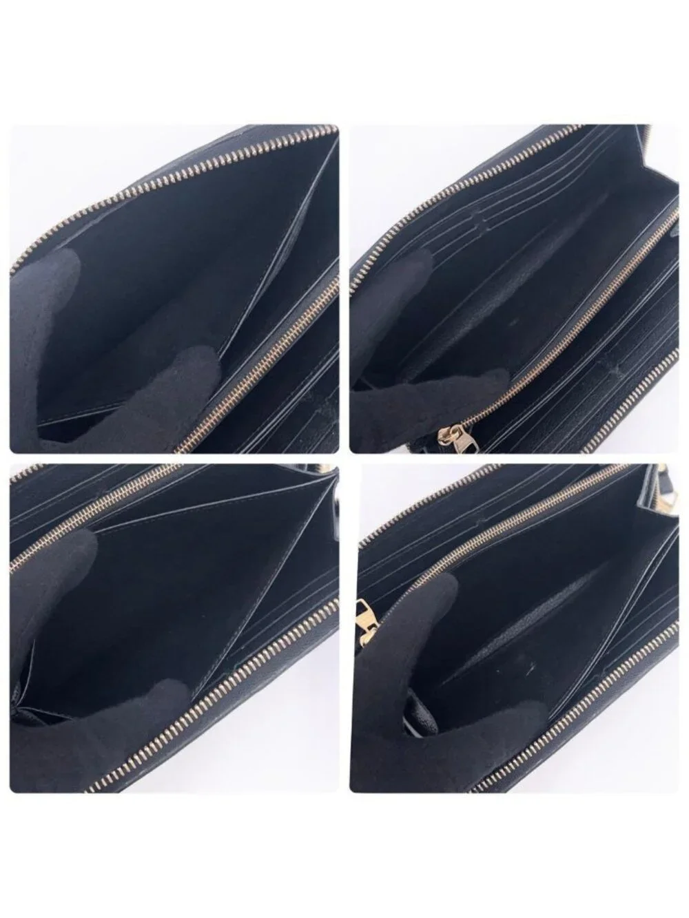 Louis Vuitton Monogram Empreinte Zippy Wallet Noir